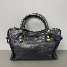 Balenciaga Mini City Distressed Hand Crossbody Auth 2