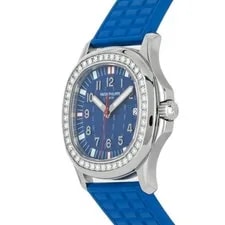 Patek Philippe Aquanaut Steel Quartz 36mm Blue Dial Diamond 5067A-014 2