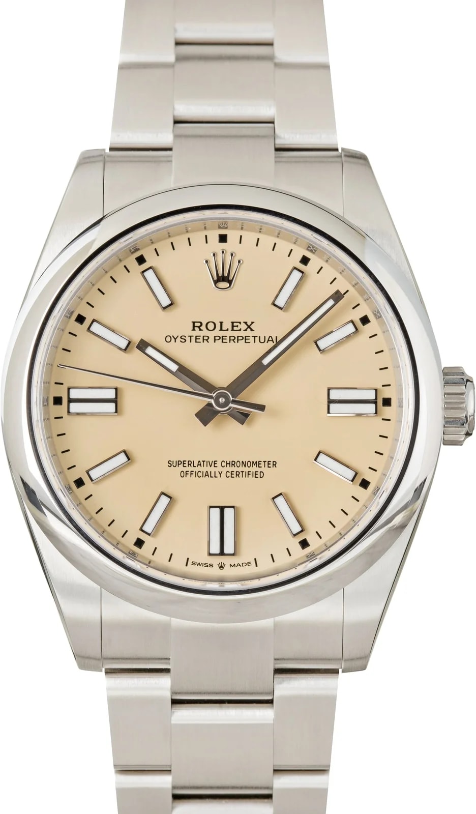 Stainless Steel Rolex Oyster Perpetual 41 Beige Dial Ref 134300 2