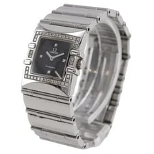 Omega Constellation 1528.46 Stainless Steel / Diamond 20.5mm Black Dial #NW202 2