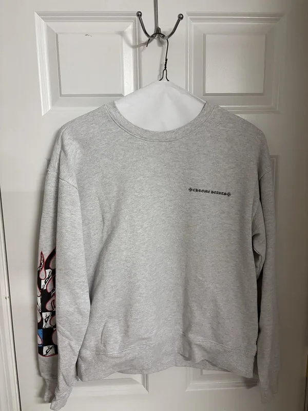 Chrome Hearts — Hearts Matty Boy Brain Crewneck — streetwear — resale