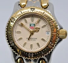 Tag Heuer — New Battery [N.] TAG Heuer S/el WG1421-0 Gold Ivory Dial 2Tone — Watch — resale