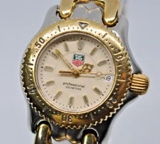 New Battery [N.] TAG Heuer S/el WG1421-0 Gold Ivory Dial 2Tone 3