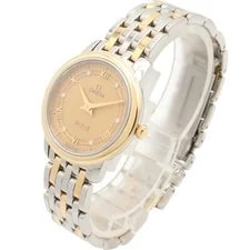 【 】OMEGA de Ville Prestige 6P Diamond Quartz K18 (Yellow Gold) 2