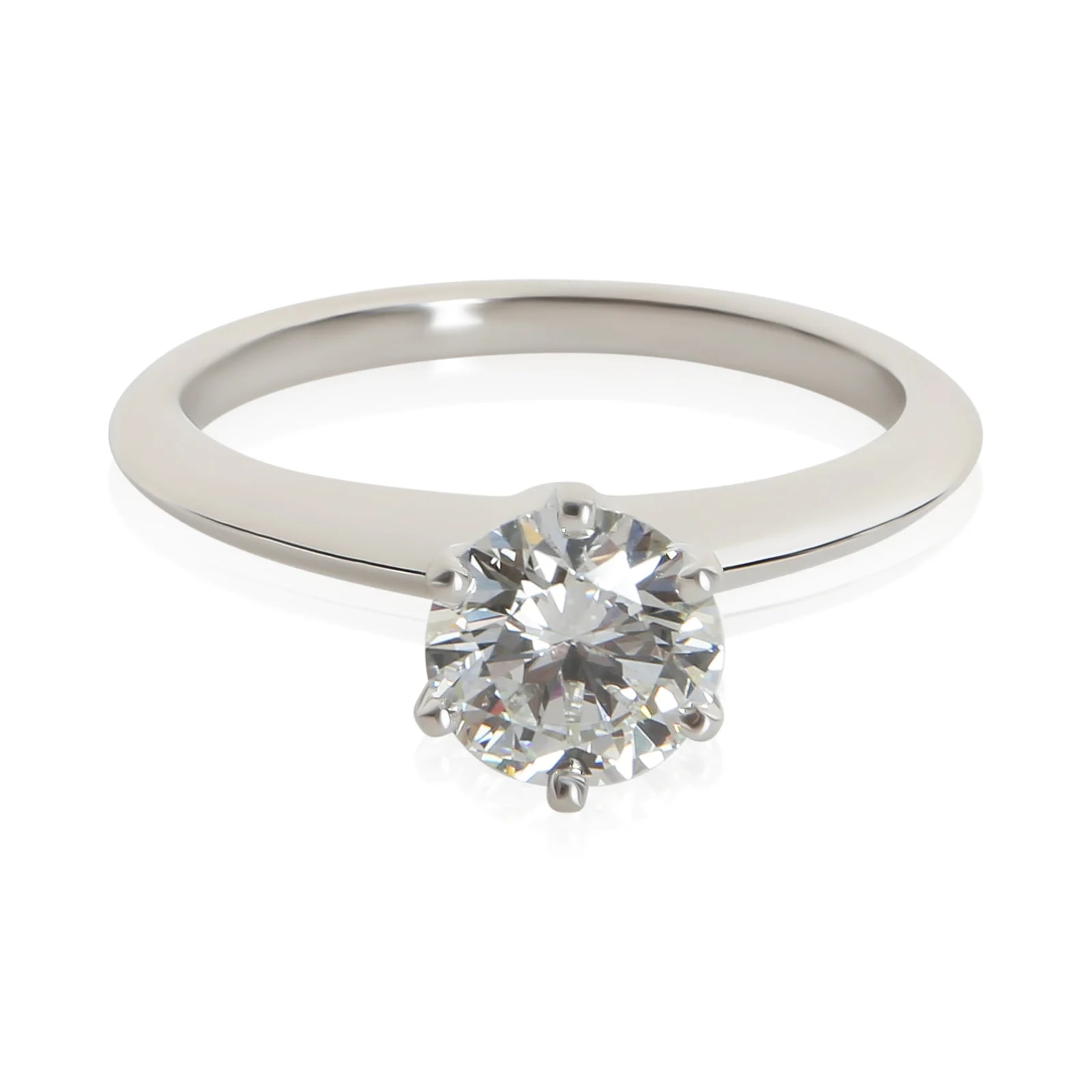 Tiffany & Co. — Tiffany & Co. 0.96 Ct Round Brilliant Engagement Ring 950 — Accessory — resale