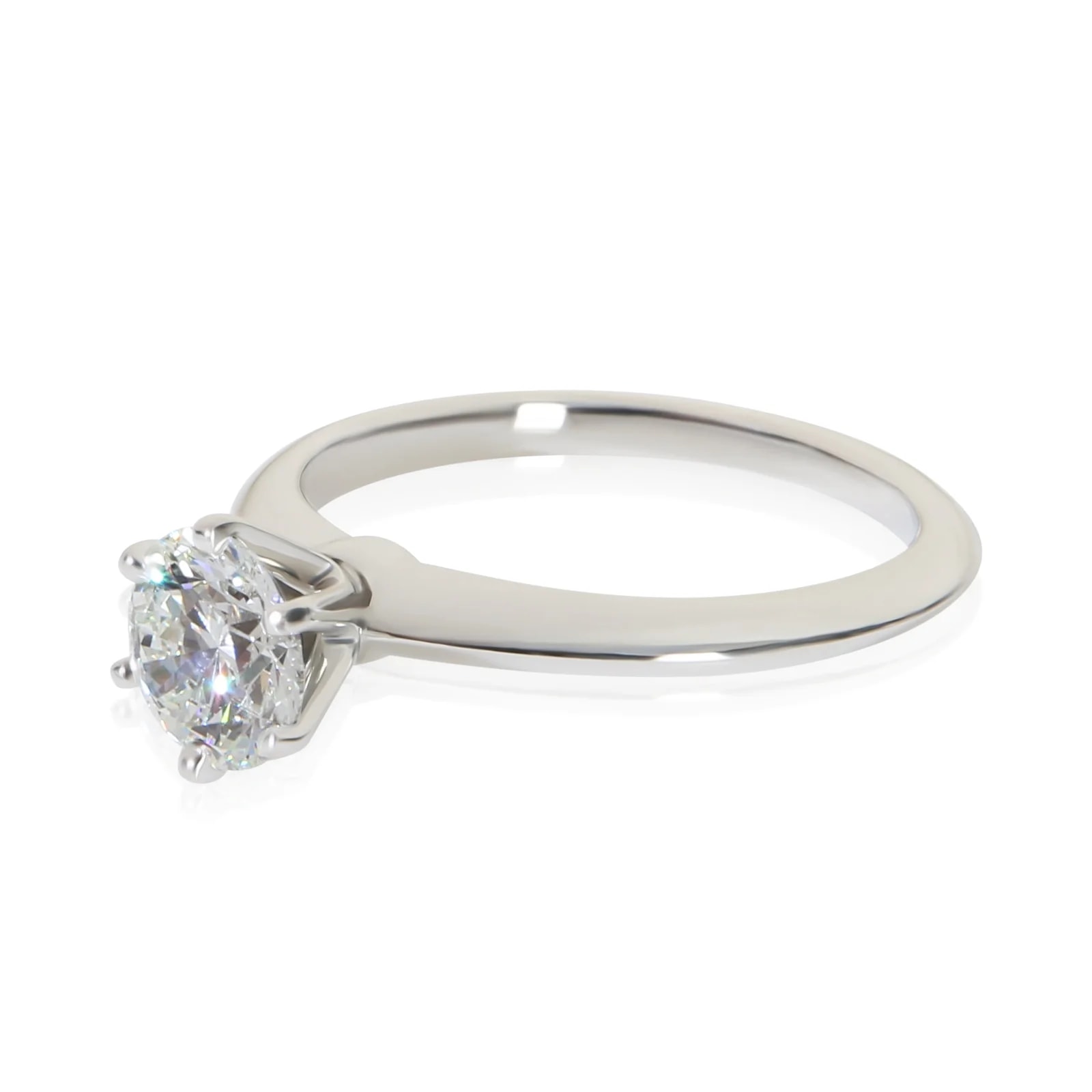 Tiffany & Co. 0.96 Ct Round Brilliant Engagement Ring 950 4
