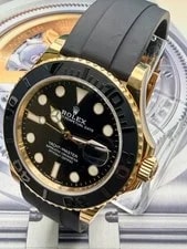 Rolex Yacht-Master 226658 Black Two-Piece Strap With Black Bezel Warranty 3