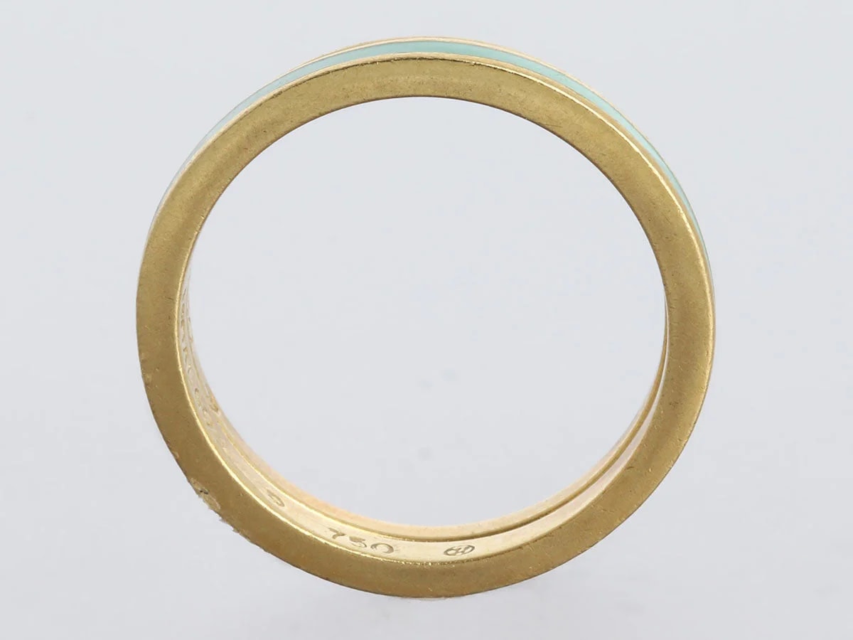 Hidalgo 18K Yellow Gold and Enamel Guard Set 4