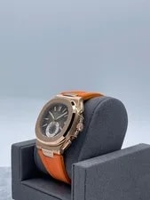 Patek Philippe Nautilus 5980R-001 Chronograph Date 18kt Rose Gold Orange Rubber 3