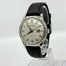 IWC Schaffhausen Silver White Automatic Leather Band Auth 2