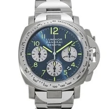 Panerai — Panerai Luminor Chrono Regatta PAM00168 blue/Silver 689343 — Watch — resale