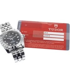 Tudor 21010 Classic Date 10P Diamond Automatic Black Stainless Steel 2