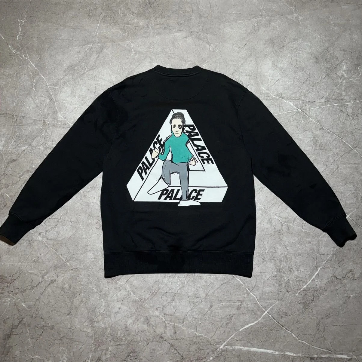 Palace — Distressed Palace Big Logo Sweatshirt — streetwear — resale