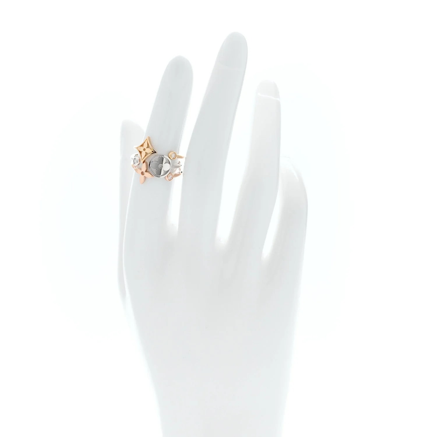 18K White Gold Idylle Blossom 3 Set 51 5.75 2