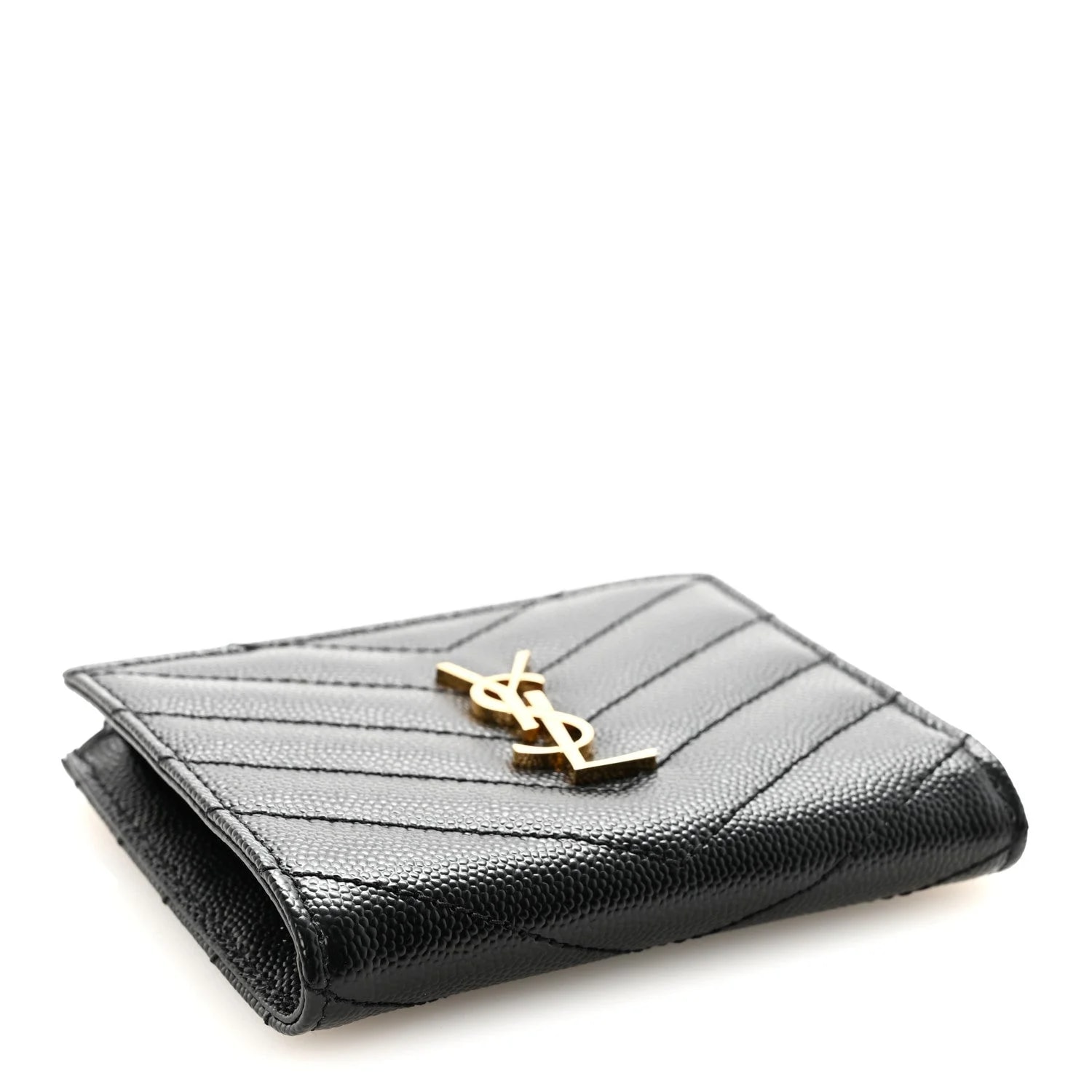 Grain de Poudre Chevron Zipped Two-Part Wallet 4