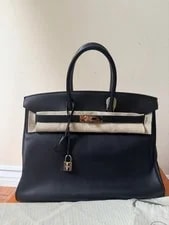 Hermes Birkin 35 Swift With Palladium Hardware Stamped L Square 2