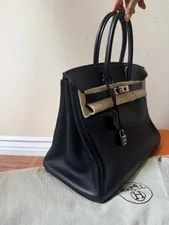 Hermes Birkin 35 Swift With Palladium Hardware Stamped L Square 3