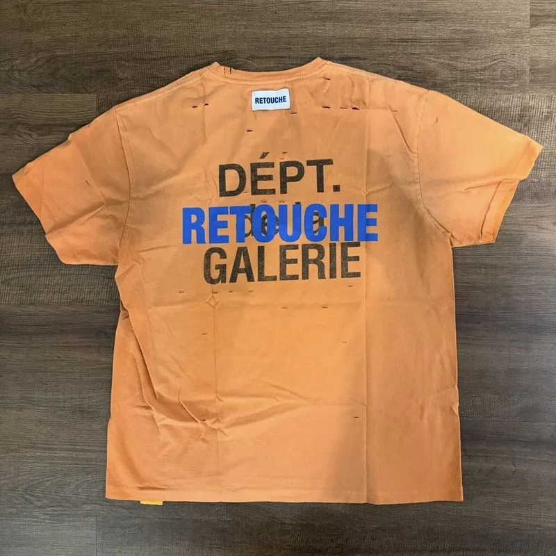 Gallery Dept. Retouche Damaged French Tee Orange 2