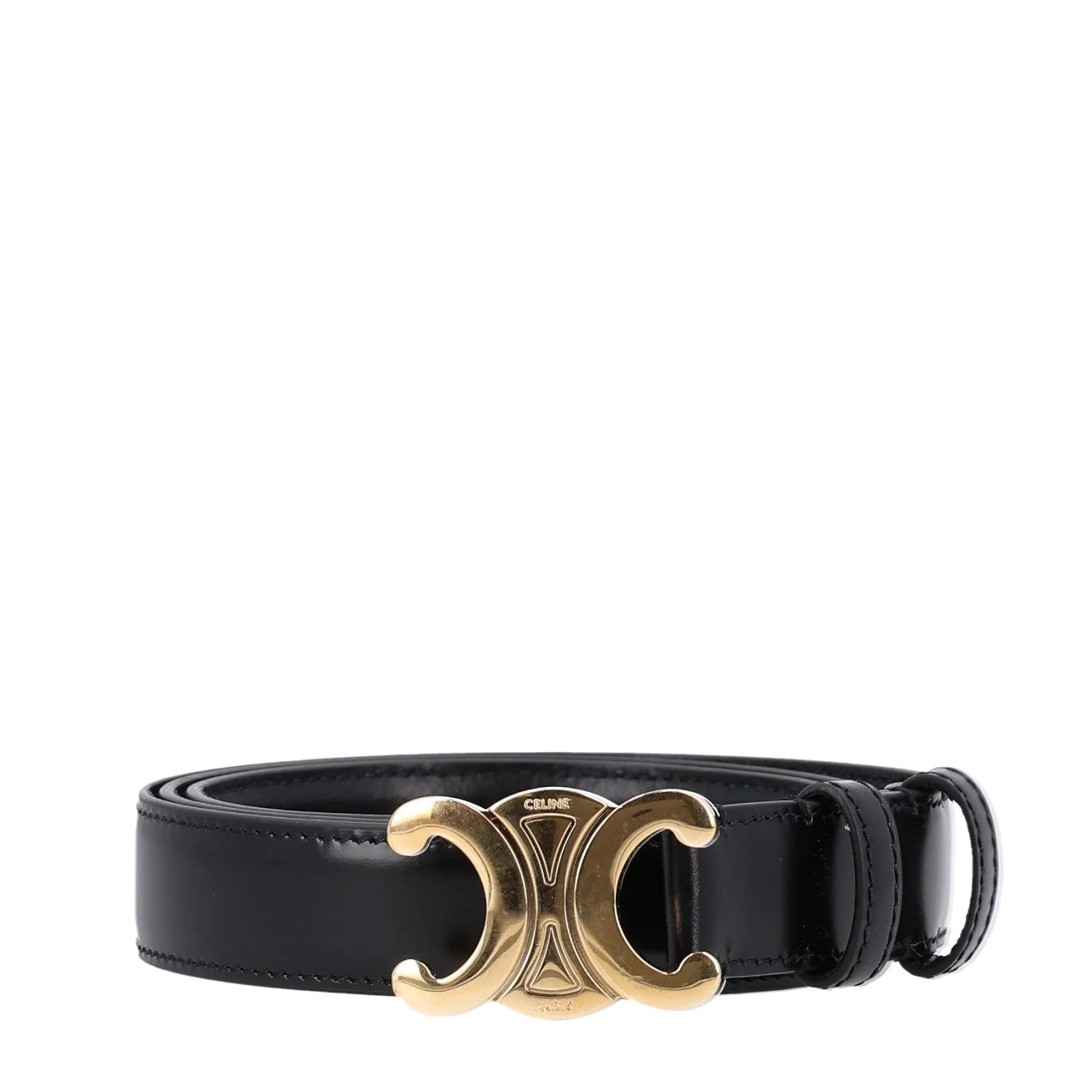 Celine — Box Medium 25mm Triomphe Belt 90 36 — Accessory — resale