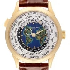 Patek Philippe — Patek Philippe World Time Complications Yellow Gold 5231J Box Papers — Watch — resale