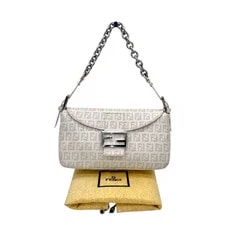 ☆☆☆Auth Fendi Chain Mamma Baguette × SHW 4