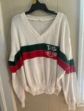 Heuer — Tag/Heuer Merchandise-White/Green/Red Sweater Size Large — Watch — resale