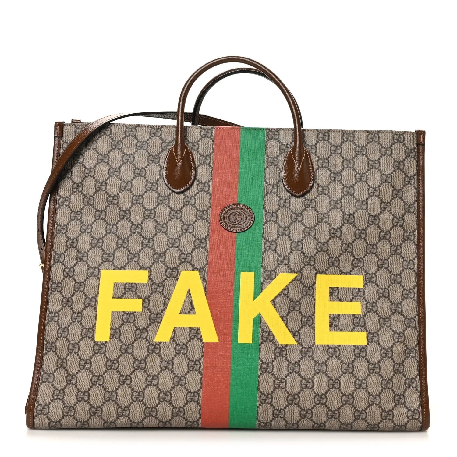 Gucci — Fake/Not Large Retro Interlocking G Sugar — Handbag — resale