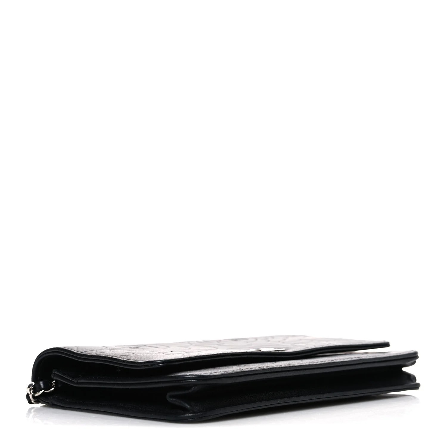 Camellia Embossed Wallet on Chain WOC 4