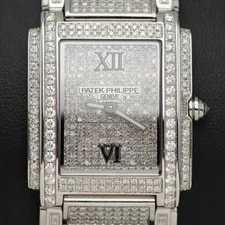 Patek Philippe — Patek Philippe Iced Out Diamond Twenty-4 24mm Steel 4910, 12.29ct — Watch — resale
