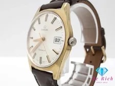 Omega Geneva Date Automatic ’s Silver SS GP Leather 2