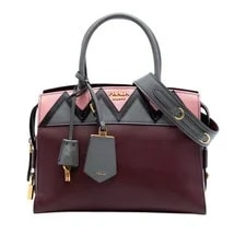 Prada — Prada Medium Trimmed City Calf Greca Esplanade Satchel — Handbag — resale
