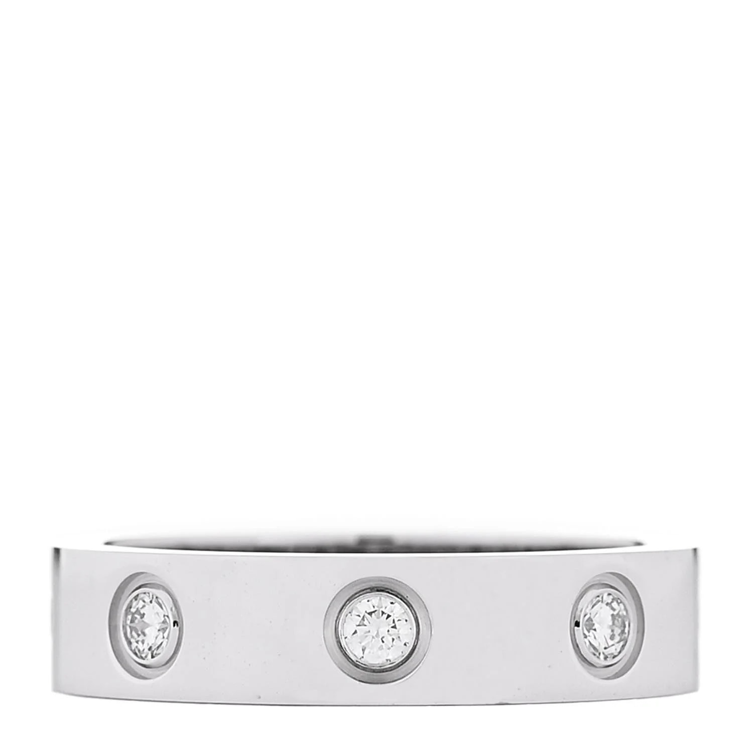 18K White Gold 8 4mm Wedding Band Love 47 4 3