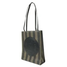Fendi Pequin Big Logo 259980 Auth F/S 3