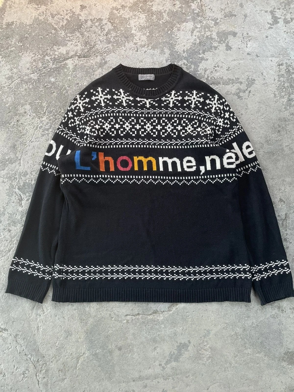 Yohji Yamamoto — Yohji Yamamoto Pour Homme Sweater — streetwear — deal