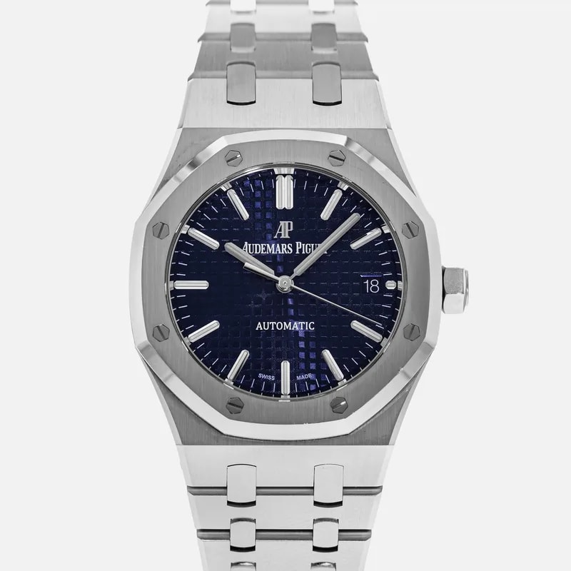 Audemars Piguet — Royal Oak Selfwinding Ref. 15450ST Blue Dial in Stainless Steel — Watch — resale