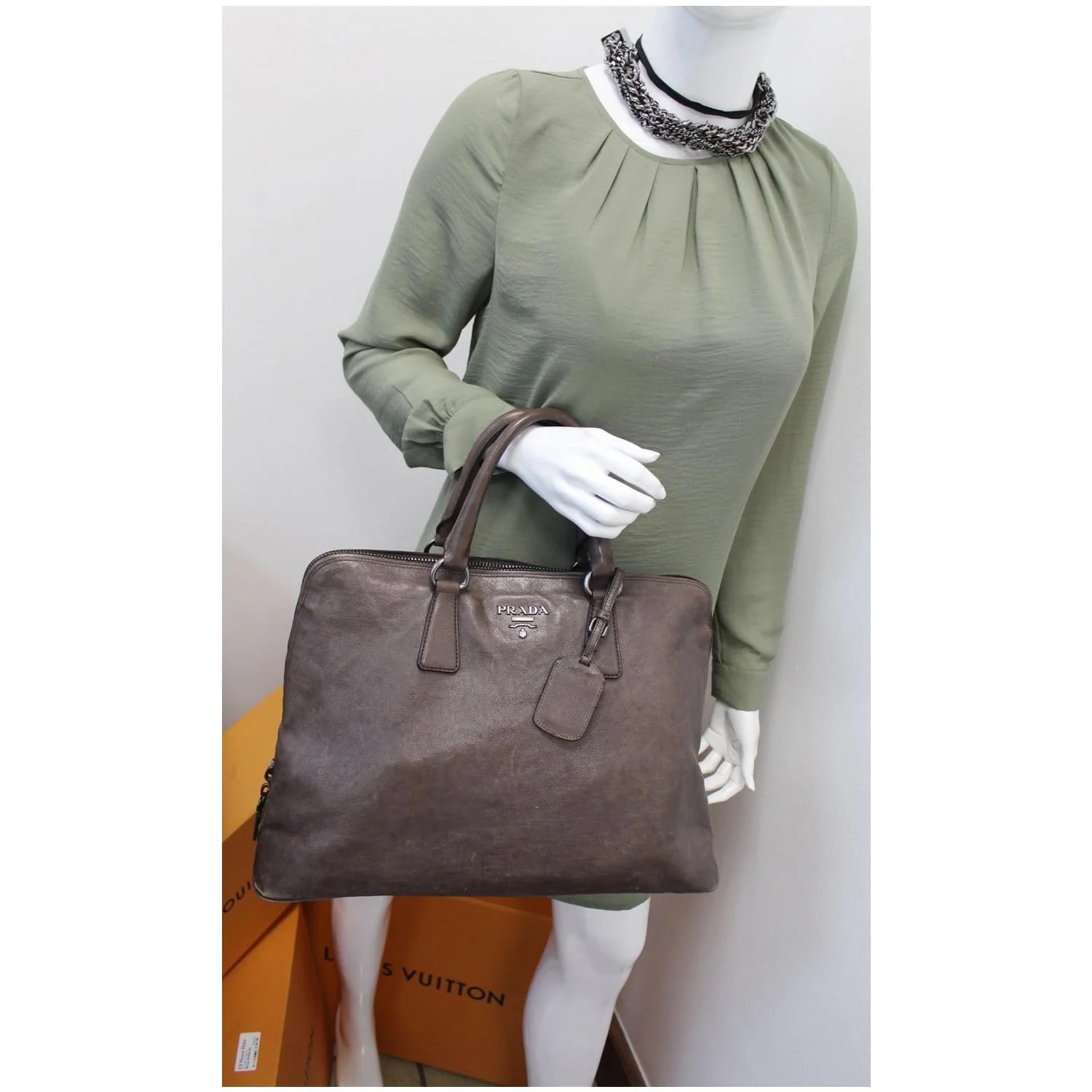 Prada Vitello Daino Large 2