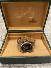 Rolex — Rolex Datejust Stainless Steel Black Diamond Dial Jubilee Band 36mm — Watch — resale