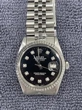 Rolex Datejust Stainless Steel Black Diamond Dial Jubilee Band 36mm 3