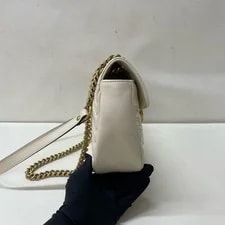 Gucci Marmont 26 White Gold Chain Crossbody 3