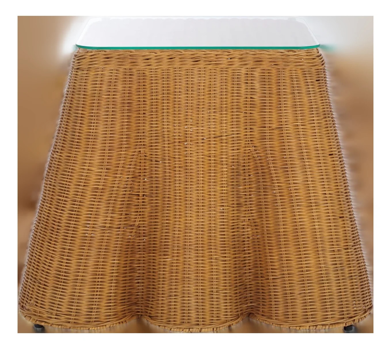 Spritely Home — Hylda Scalloped Square Accent in — Furniture — resale