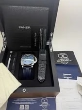 2026 FEB Panerai Radiomir Manual Wind Blue Dial Steel PAM1383 PAM01383 B+P 2