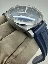 2026 FEB Panerai Radiomir Manual Wind Blue Dial Steel PAM1383 PAM01383 B+P 3