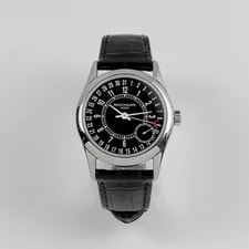 Patek Philippe Calatrava 6000G-001 White Gold Black Dial (2007) 4
