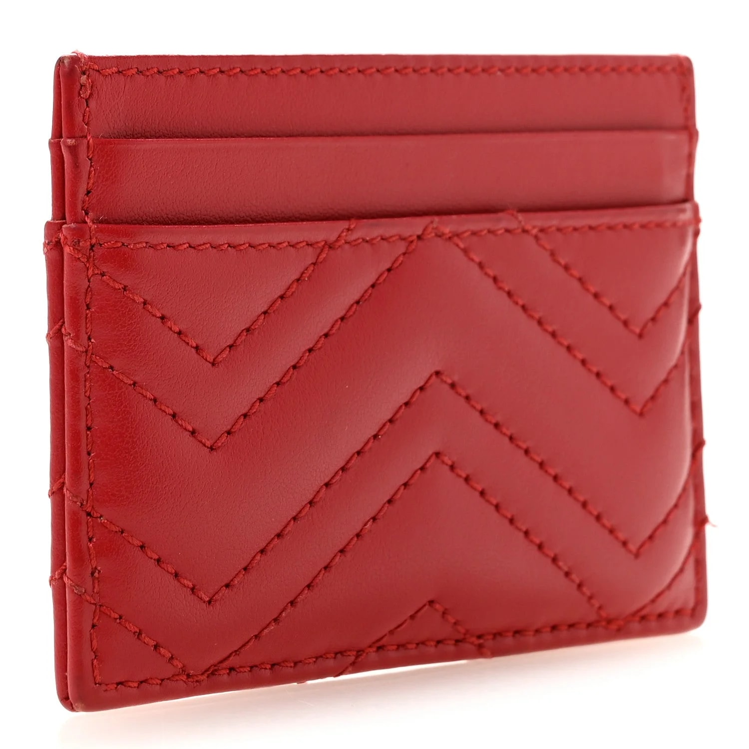 Matelasse GG Marmont Card Holder Hibiscus 3