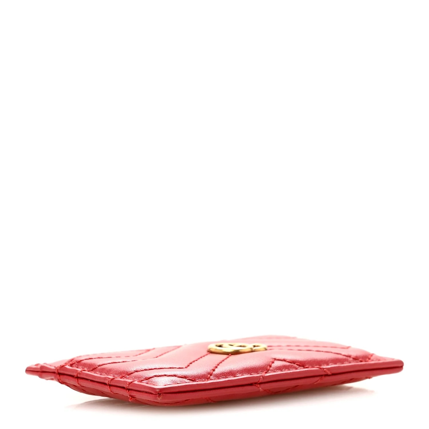 Matelasse GG Marmont Card Holder Hibiscus 4