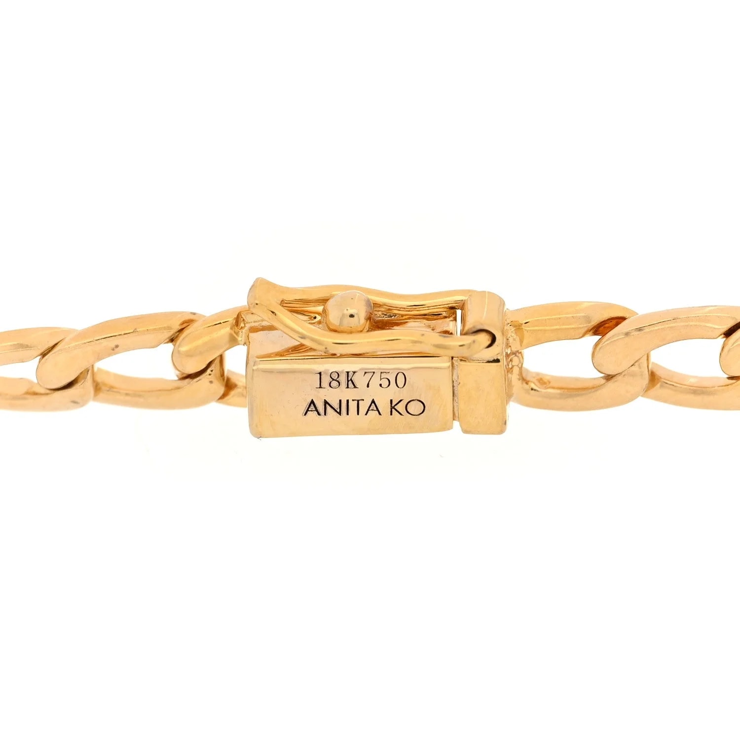 18K Yellow Gold Round Center Medium Cuban Link 3