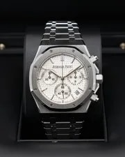 Audemars Piguet Chronograph 41mm 26240ST White Dial 50th Anniversary 4