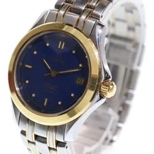 Omega 2301.80 Seamaster 120 Date Blue Dial SS X YG AT Stainless Gold d92d67 4