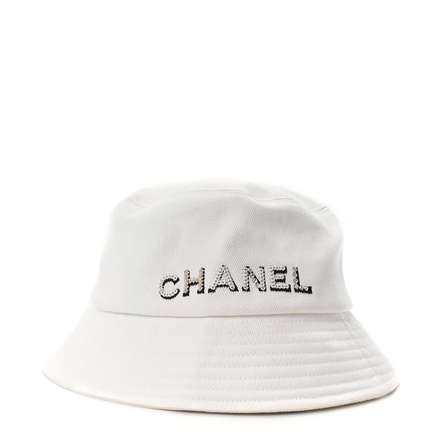 Chanel — Sequin Cloche Logo Bucket Hat M — Accessory — resale