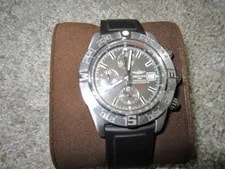 Breitling — Breitling Galactic Chronograph A13364 Charcoal Dial Minty Rubber Band — Watch — resale